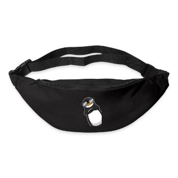 Funny Penguin With Sunglasses Cool Gift - Bum bag - black - Front