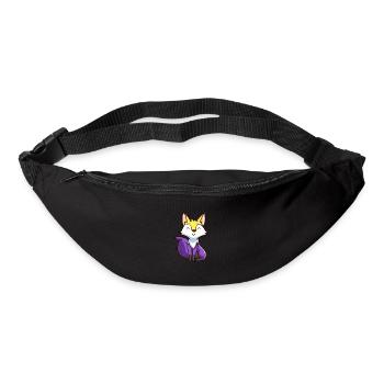 Fox Foxes Fox Forest Animal Forest Animal Gift - Bum bag - black - Front