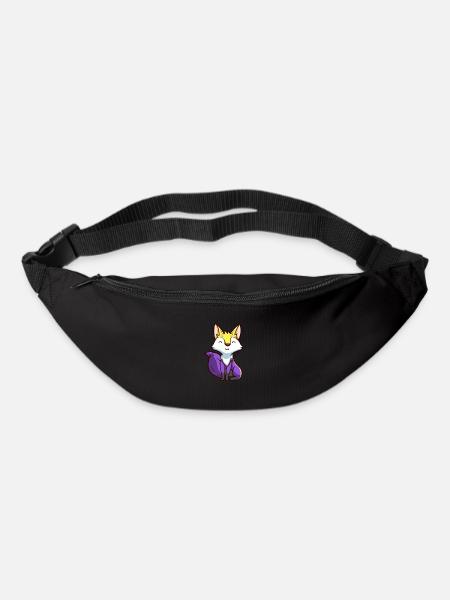 Renards Renards Forêt de renards Animal Forest Animal Animal Cadeau - Sac banane - noir