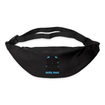Schwimmmama Mama Eines Schwimmers Schwimm-Mutter - Gürteltasche - Schwarz - Vorne