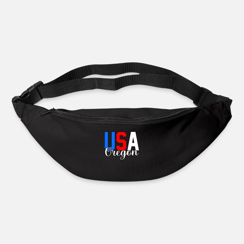 Usa oregon geschenk - Gürteltasche - Schwarz