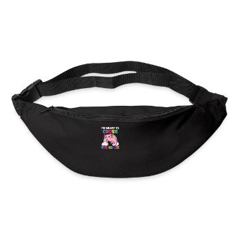 I'm Ready to Crush 5th Grade Axolotl Rainbow - Bum bag - black - Front