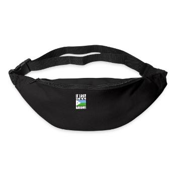 Drapeau de Djibouti - Sac banane - noir - Devant