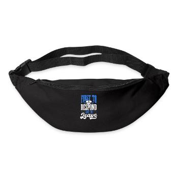 4th July Police Officer First Respond Last To - Bum bag - black - Front