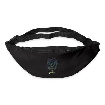 Monstera Yoga Meditation Monstera Leaf - Bum bag - black - Front