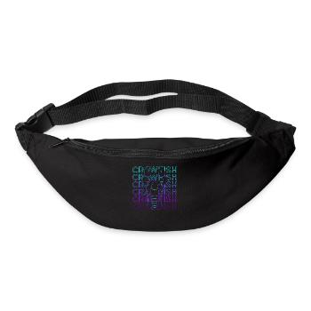 Cadeau rétro à l’écrevisse - Sac banane - noir - Devant