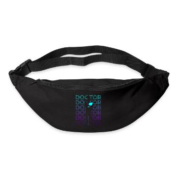 Doktor Retro Geschenk - Gürteltasche - Schwarz - Vorne