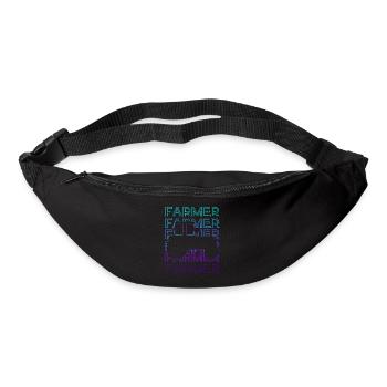 Farmer Farm Farm Tractor Retro Geschen - Bum bag - black - Front
