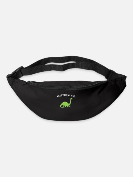 Vegetarier Dinosaurier - Gürteltasche - Schwarz