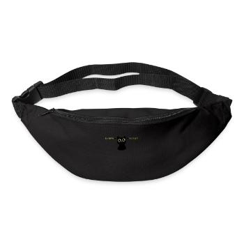 Katze da rein da raus - Gürteltasche - Schwarz - Vorne