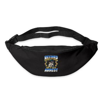 Conception de l’application de la loi pour un agent de police - Sac banane - noir - Devant