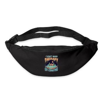 Je n’ai pas besoin de thérapie, je dois aller camper - Sac banane - noir - Devant