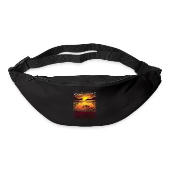 Sunset Mosaic Pattern Romantic - Bum bag - black - Front