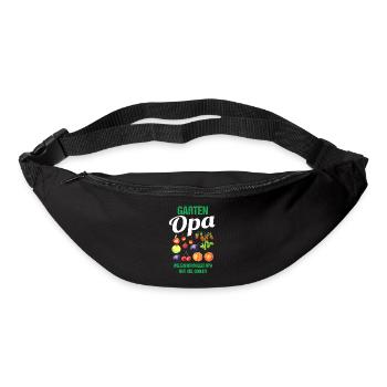Garten Opa Lustiger Spruch Geschenk Herren - Gürteltasche - Schwarz - Vorne