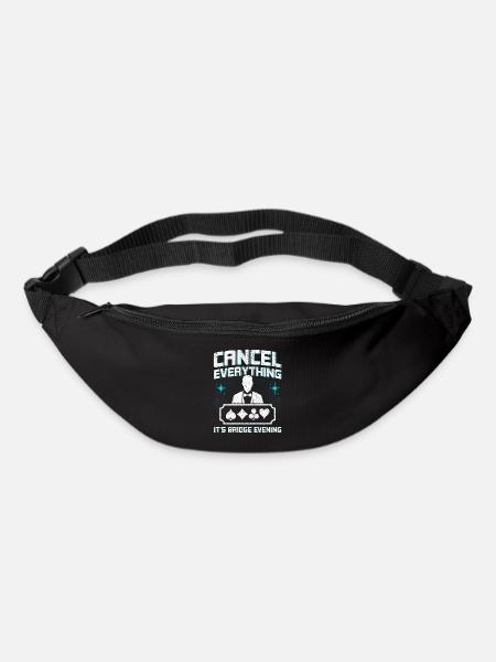 Sag alles ab, es ist Bridge-Abend - Gürteltasche - Schwarz