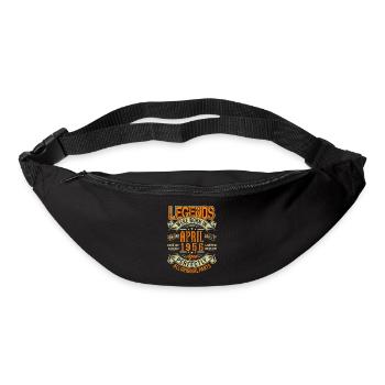 1956 Avril Anniversaire Légende - Sac banane - noir - Devant