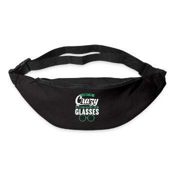 Je ne peux pas réparer les fous, mais je peux - Sac banane - noir - Devant