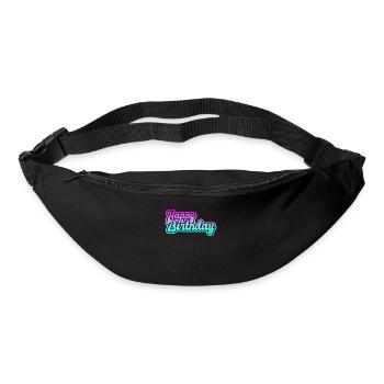 happy birthday - Gürteltasche - Schwarz - Vorne