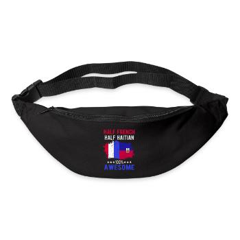 Half French Half Haitian - Bum bag - black - Front