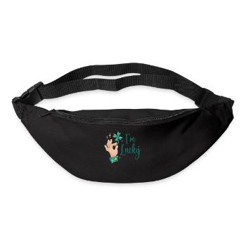 J’ai de la chance Irlande irlandaise Irlande - Sac banane - noir - Devant