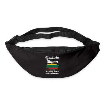Litauerin Litauische Mama Litauen Mutter - Gürteltasche - Schwarz - Vorne