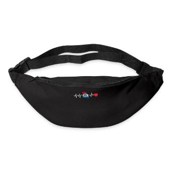 Missouri heartbeat gift - Bum bag - black - Front