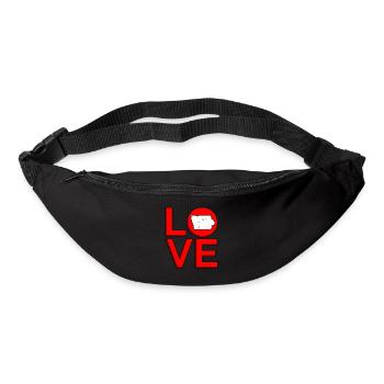 Liebe Iowa geschenk - Gürteltasche - Schwarz - Vorne