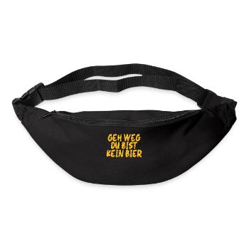 Geh weg du bist kein Bier Bier - Gürteltasche - Schwarz - Vorne