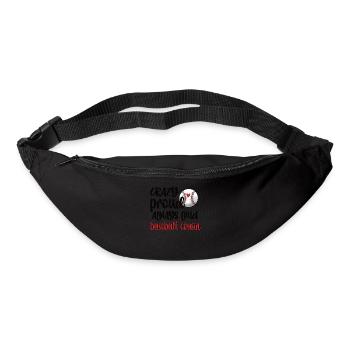 Fier cousin de baseball joueur de baseball cousin - Sac banane - noir - Devant