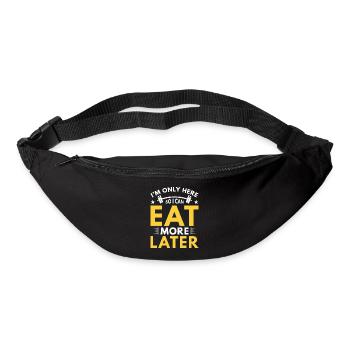 Lustiger Fitness Spruch Workout Warmup Sport - Gürteltasche - Schwarz - Vorne