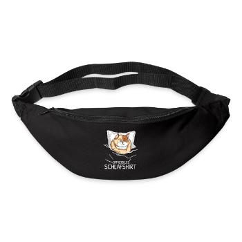 Offizielles Schlafshirt Katze Schlafanzug - Gürteltasche - Schwarz - Vorne