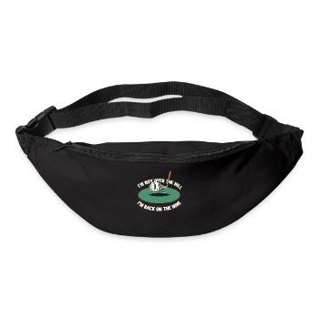 Ich Bin Wieder Im Nine Golf Club Golf Ball Golfer - Gürteltasche - Schwarz - Vorne