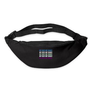 Mon corps Mon choix Pro Choice Féministe - Sac banane - noir - Devant