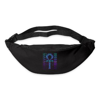 Clé de vie Ankh Symbole égyptien ancien - Sac banane - noir - Devant