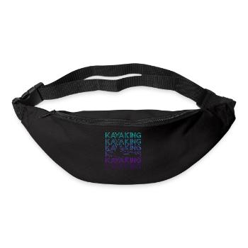 Kayaking Kayaker Kayak Retro - Bum bag - black - Front