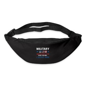 Military Mom I Raised My Hero Patriotic America - Gürteltasche - Schwarz - Vorne
