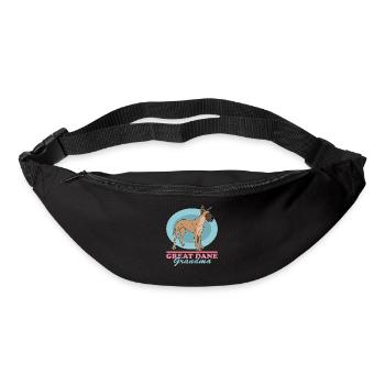 Deutsche Dogge | Hunde Hundebesitzerin Geschenk - Gürteltasche - Schwarz - Vorne
