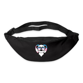 Transgender Transsexuell Panda Geschenk - Gürteltasche - Schwarz - Vorne