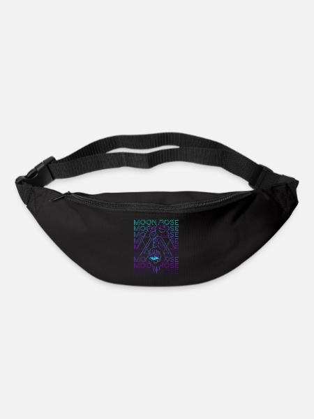 Moon Rose Sorcellerie Sorcière Gothique Rétro - Sac banane - noir