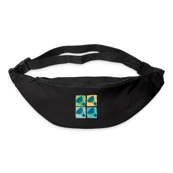 Badminton Shuttlecocks Pop Art - Bum bag - black - Front