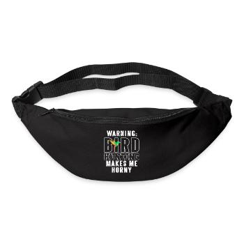 Warning: Bird Hunting Makes Me Horny Funny Tee - Gürteltasche - Schwarz - Vorne