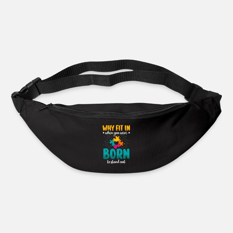Autismus Geschenk Autist Asperger ADHS Autism - Gürteltasche - Schwarz