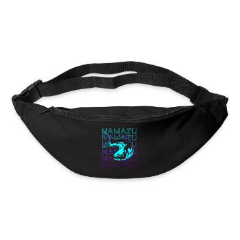 Namazu Earthshaker Mythologie japonaise Poisson-chat - Sac banane - noir - Devant