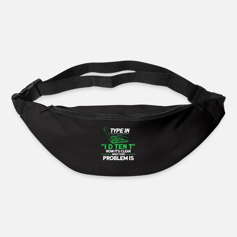 Jetzt ist es klar was Ihr Problem ist Sysadmin - Gürteltasche - Schwarz