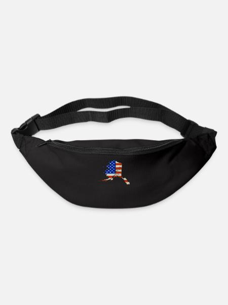 Alaska-staats-us-flaggen-geschenk - Gürteltasche - Schwarz