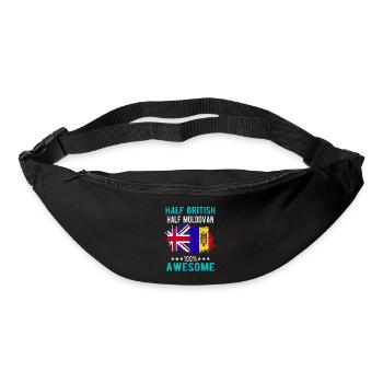 Half British Half Moldovan - Bum bag - black - Front