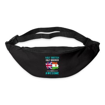 Half British Half Nigrer - Bum bag - black - Front