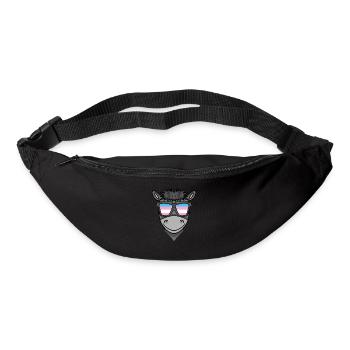 Transgender Transsexuell Esel Geschenk - Gürteltasche - Schwarz - Vorne