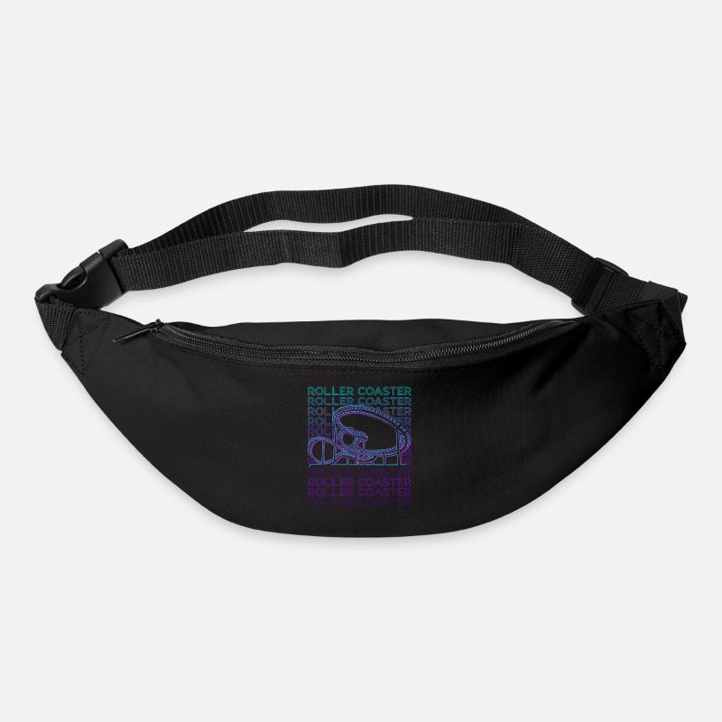 Achterbahn Retro - Gürteltasche - Schwarz