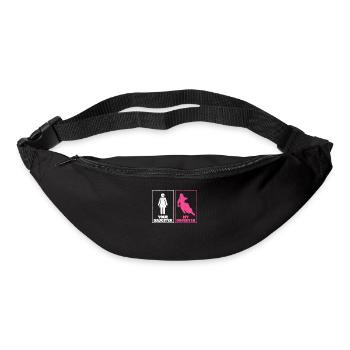 Ta fille Ma fille Drôle de maman motocross - Sac banane - noir - Devant